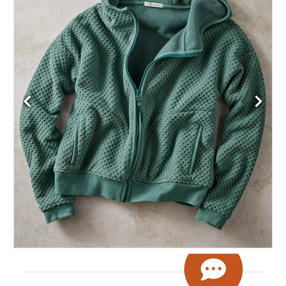 NWT Carbon2Cobalt Zip-Up Fleece Hoodie